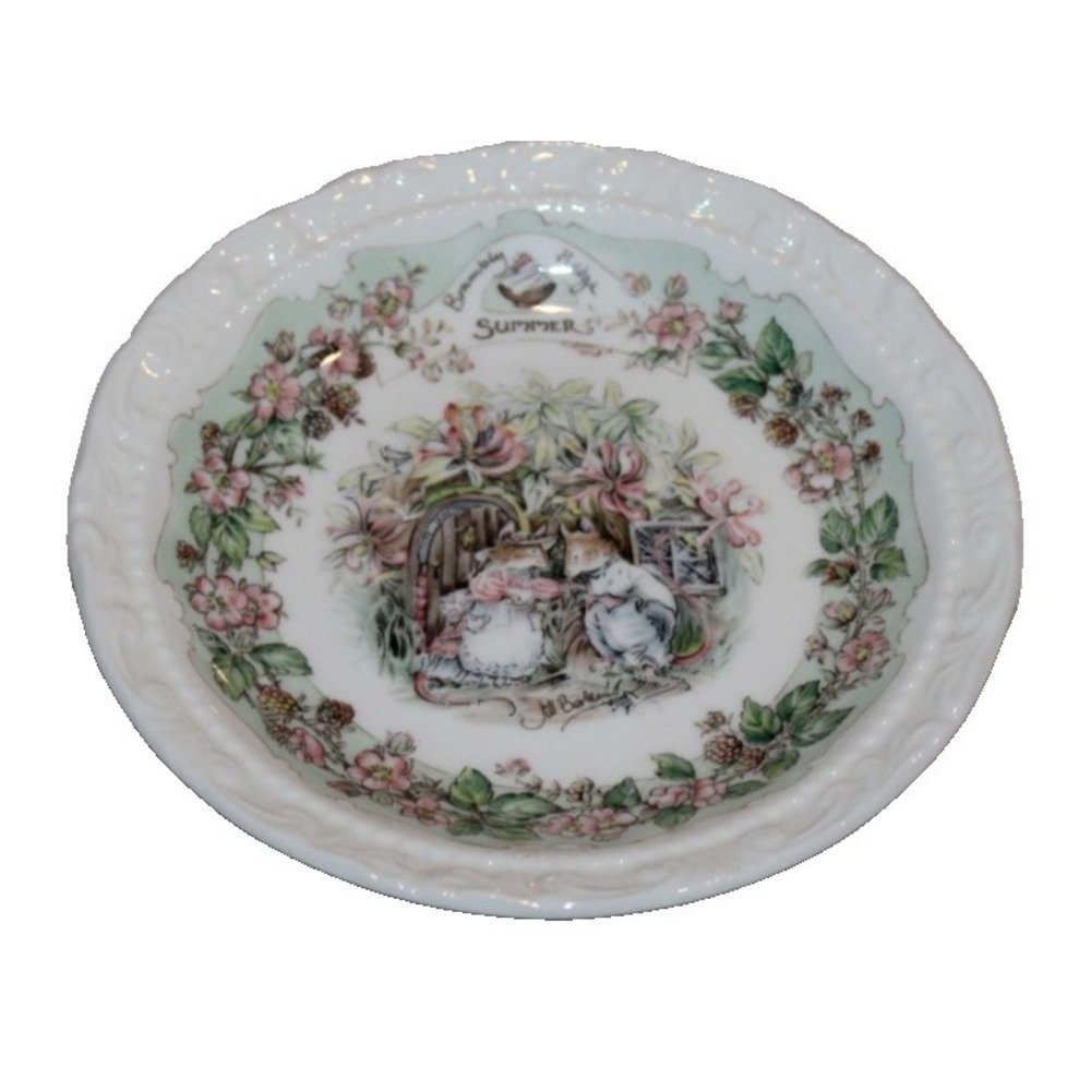 VTG Royal Doulton Brambley Hedge bone china Summer coaster in box Jill Barklem